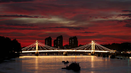 FILE PHOTO: Albert Bridge on the River Thames, London © Reuters / Mike Hutchings

