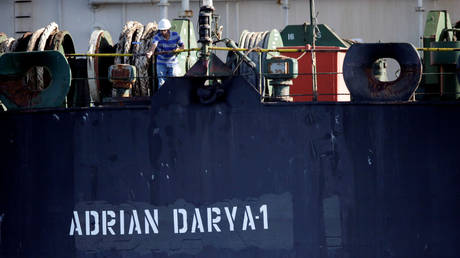 Iranian oil tanker Adrian Darya 1, previously named Grace 1. ©REUTERS / Jon Nazca