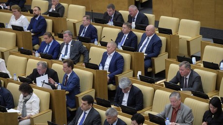 Deputies at a plenary meeting of the State Duma © Vladimir Fedorenko