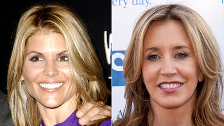 FILE PHOTO: Lori Loughlin (left) Felicity Huffman (right) ©  Global Look Press / Michael Germana;  Global Look Press / Brian Cahn