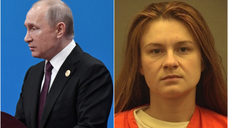 Russian president Vladimir Putin © Reuters/Sputnik/Aleksey Nikolskyi ; Maria Butina © Reuters