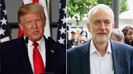 Donald Trump and Jeremy Corbyn © Reuters / Carlos Barria; © Global Look Press / ZUMAPRESS / Tom Nicholson