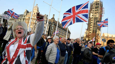 A pro-Brexit demonstration in London. © Reuters / Toby Melville