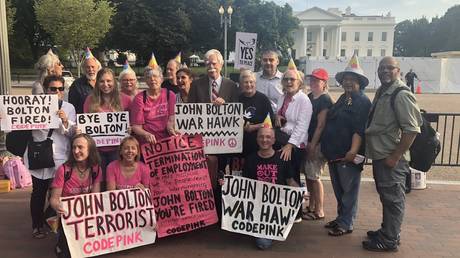 While these antiwar activists from CodePink did not appear saddened by Bolton's exit, some in the US establishment have been wringing their hands.