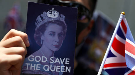 A protest at the British consulate General in Hong Kong. ©REUTERS / Athit Perawongmetha