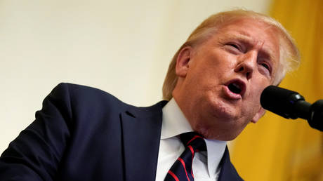 U.S. President Donald Trump speaks at the White House in Washington, U.S., September 27, 2019. ©  REUTERS/Kevin Lamarque