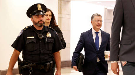 Kurt Volker arrives at the US Capitol for questioning © Reuters / Tom Brenner