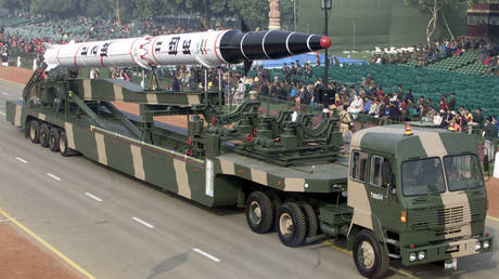 FILE PHOTO: India's Agni II missile