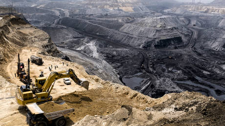 Open coal mine in the Indian state of Jharkhand