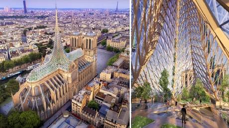 Vincent Callebaut Architectures proposal for the Notre Dame renovation.