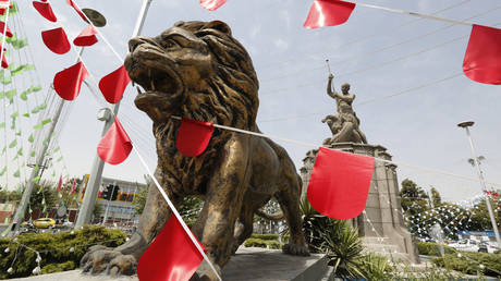 A view of the Iranian capital Tehran's central Horr Square © AFP / Atta Kenare