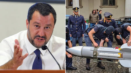 (L) © Reuters / Remo Casilli, (R) © AFP / Polizia di Stat