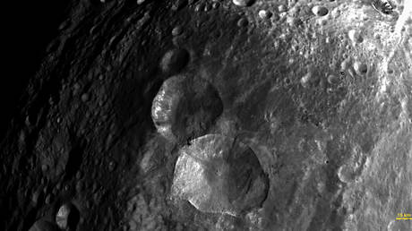 The asteroid Vesta, captured by NASA from approximately 3,200 miles away,  July 24, 2011.