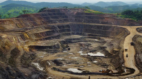 Open-pit copper and cobalt mine at Tenke Fungurume in Congo's copper-producing south, January 29, 2013