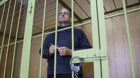 FILE PHOTO. Paul Whelan is seen at a Moscow court.