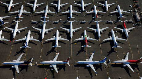 Grounded Boeing 737 MAX aircraft