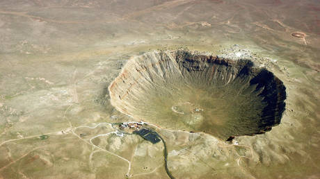 Meteor Crater, also known as Barringer Crater, in Arizona, USA. © Wikipedia