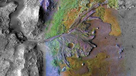 The Jezero Crater as pictured by instruments on NASA's Mars Reconnaissance Orbiter. © NASA/JPL-Caltech/ASU