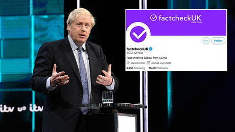 Composite image: Boris Johnson © ITV/Handout/Jonathan Hordle; © Twitter / @GCHQPress