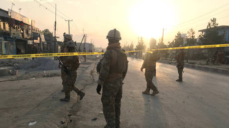 FILE PHOTO. Afghan security forces in Kabul.
