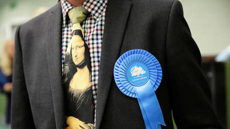 A Conservative Party activist © Reuters / Kevin Coombs