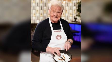 British celebrity chef Gordon Ramsay, "aged" through a photo filter on FaceApp.