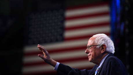 Democratic 2020 US presidential candidate and US Senator Bernie Sanders