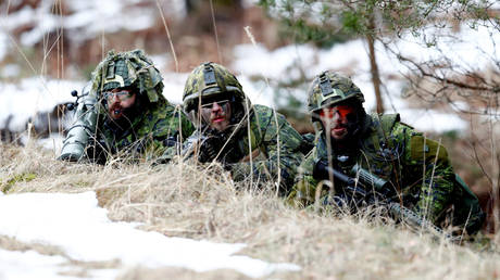 Canadian army soldiers attend the NATO enhanced Forward Presence battle group military drill Integrated Capstone Exercise 2019/1 in Adazi, Latvia February 26, 2019. © REUTERS/Ints Kalnins