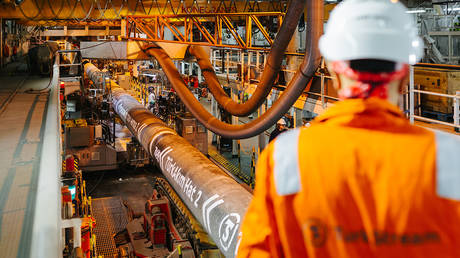 FILE PHOTO: The TurkStream gas pipeline © Gazprom