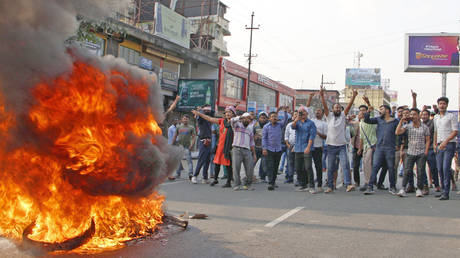 Protests in Guwahati, Assam, India on December 11, 2019. © Global Look Press / ZumaPress / Vikramjit Kakati