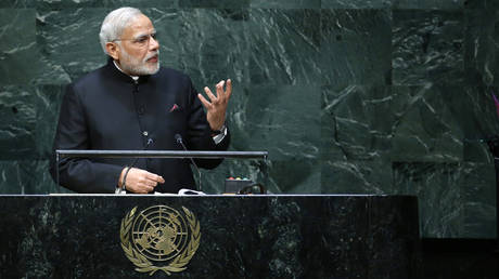 FILE PHOTO: India's Prime Minister Modi at United Nations General Assembly © Reuters / Eduardo Munoz