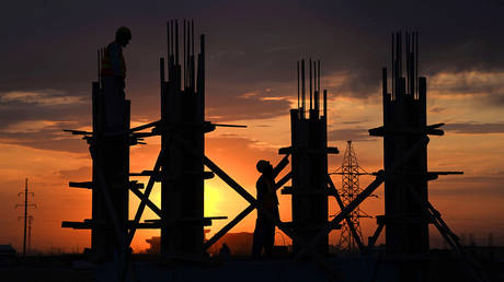 FILE PHOTO: A construction site in Mazar-i-Sharif, Afghanistan