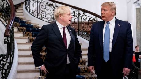 British Prime Minister Boris Johnson and US President Donald Trump © AFP / Pool / Erin Schaff