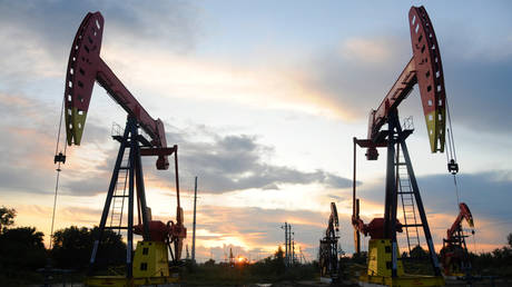 The Daqing oil field in Heilongjiang province, China