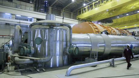 FILE PHOTO A picture shows the inside of reactor at the Bushehr nuclear power plant in southern Iran © AFP / FARS NEWS AGENCY / HAMED MALEKPOUR