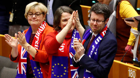 British EU Members of Parliament react after the Brexit vote © REUTERS / Francois Lenoir