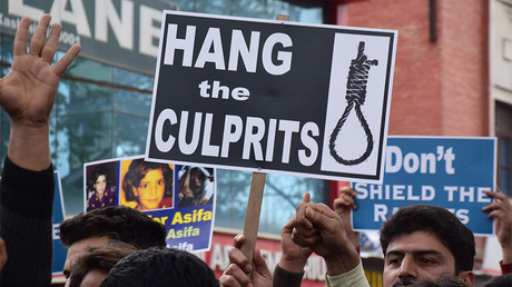 Demonstration Against The Rape and murder of Kashmiri girl, India.  21 Apr 2018 © Abbas Idrees