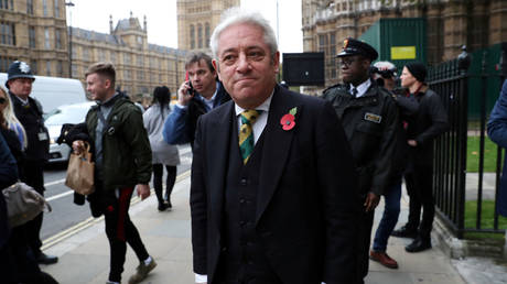 FILE PHOTO: John Bercow leaves a service of Remmemberance in Westminster, London, 2018 © Reuters / Simon Dawson