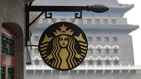 FILE PHOTO: A Starbucks in central Beijing