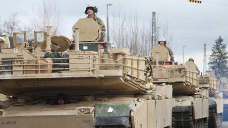 Elements of 2nd Armored Brigade Combat Team, 1st Cavalry Division, convoy to the Hohenfels Training Area for Combined Resolve XIII on Jan. 18, 2020. © Global Look Press/Sgt. Megan Zander/Keystone Press Agency