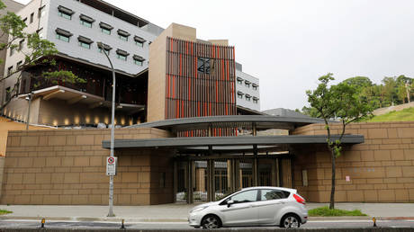 The new office of American Institute in Taiwan (AIT) © Reuters / Tyrone Siu