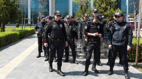 FILE PHOTO. Turkish police officers. ©REUTERS / Sertac Kayar