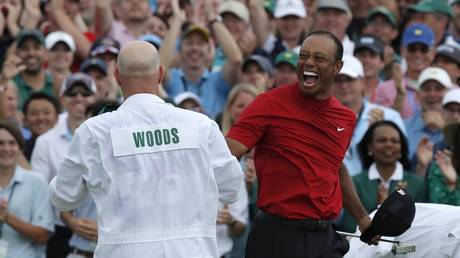 ‘One of the greatest comebacks in history’: Reaction as Tiger Woods wins first major in a decade