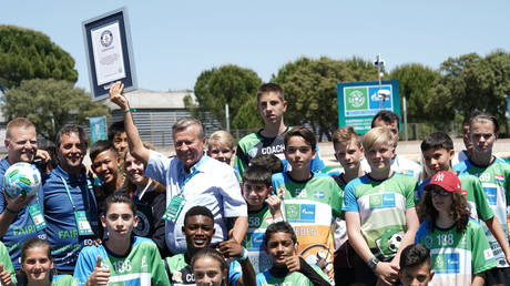 New world record! Youngsters from 57 countries join Football for Friendship tournament in Madrid