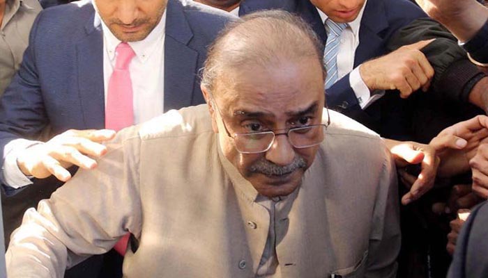 سابق صدر آصف علی زرداری گرفتار