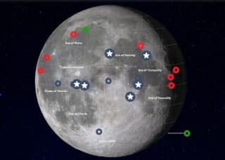 Interactive Map of Moon Landings