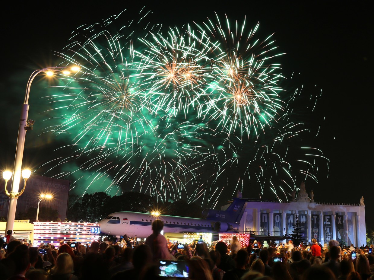 ماسکو کی 872 ویں سالگرہ ۔بڑے پیمانے پر آتش بازی اور جشن کا اہتمام۔
