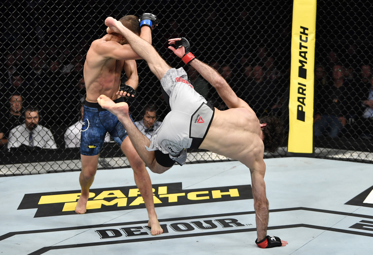 UFC Moscow: Russian featherweight sensation Zabit Magomedsharipov wins war of attrition with Calvin Kattar