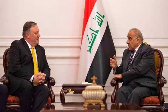 امریکی فوج عراق سے انخلا کا طریقہ کار طے کرے: عراقی وزیراعظم کا پومپیو کو فون