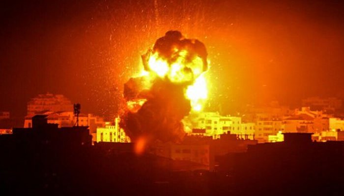 اسرائیل کےغزہ پر تازہ فضائی حملے